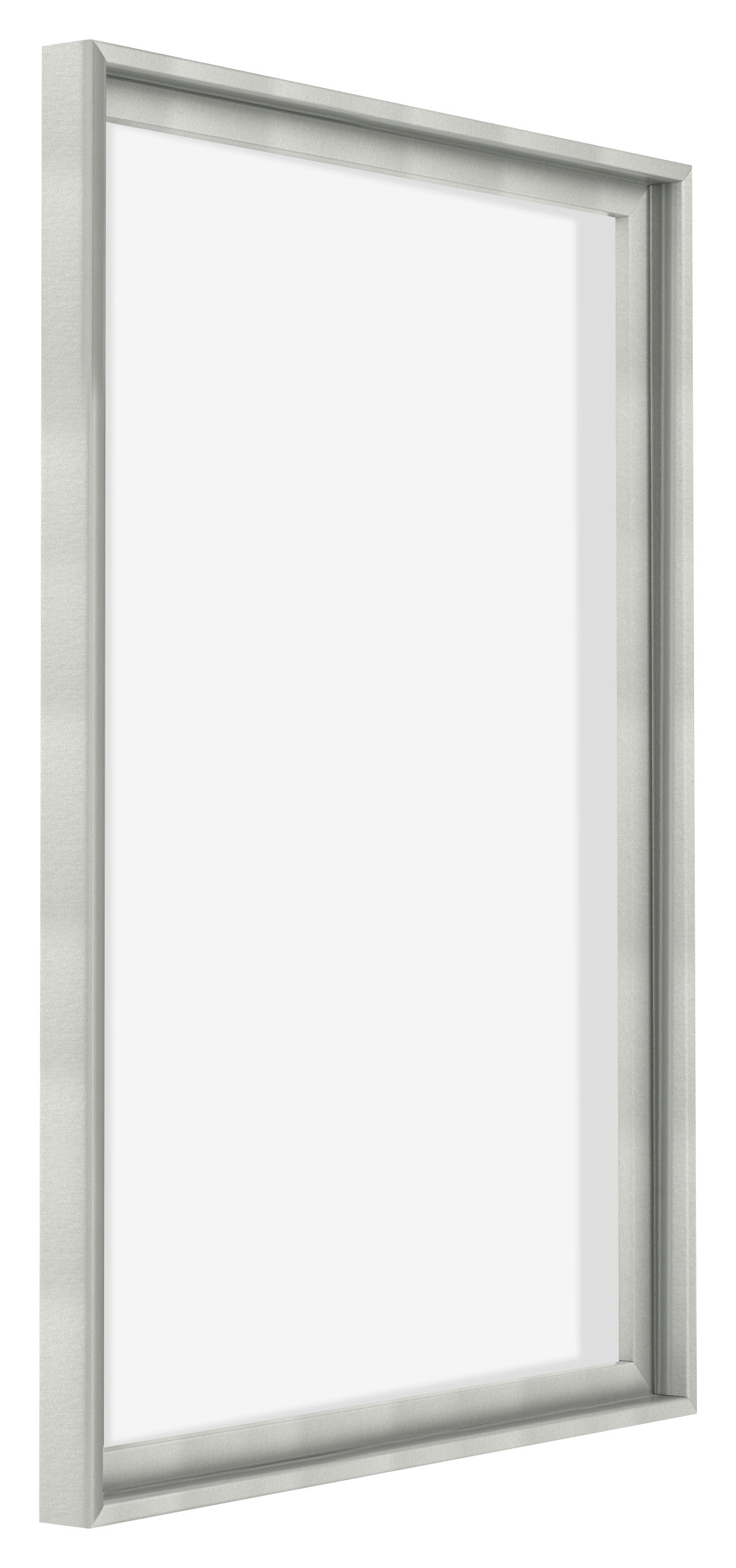 Lyon MDF Canvas Floater Frame 5 7 Silver Matte Front Oblique | Yourdecoration.com