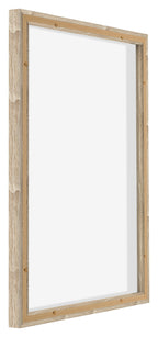 Lyon MDF Canvas Floater Frame 5 7 Sonoma Oak Back Oblique | Yourdecoration.com