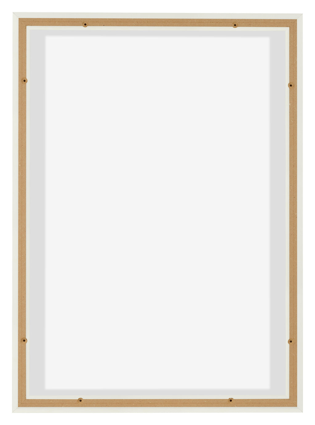 Lyon MDF Canvas Floater Frame 5 7 White Matte Back | Yourdecoration.com