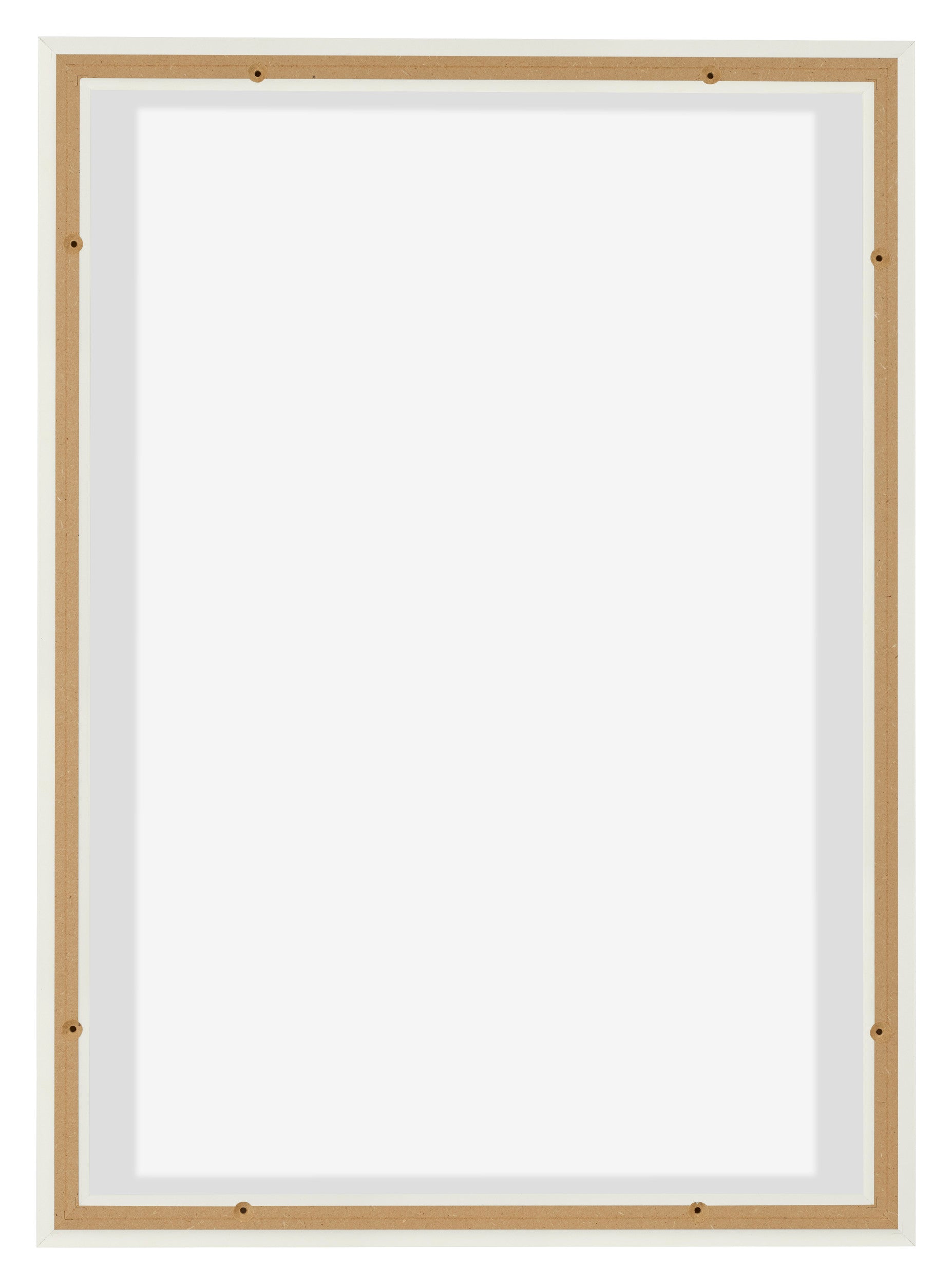Lyon MDF Canvas Floater Frame 5 7 White Matte Back | Yourdecoration.com