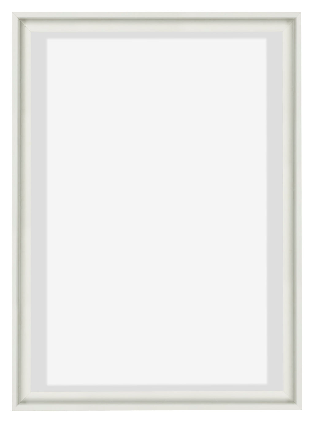 Lyon MDF Canvas Floater Frame 5 7 White Matte Front | Yourdecoration.com