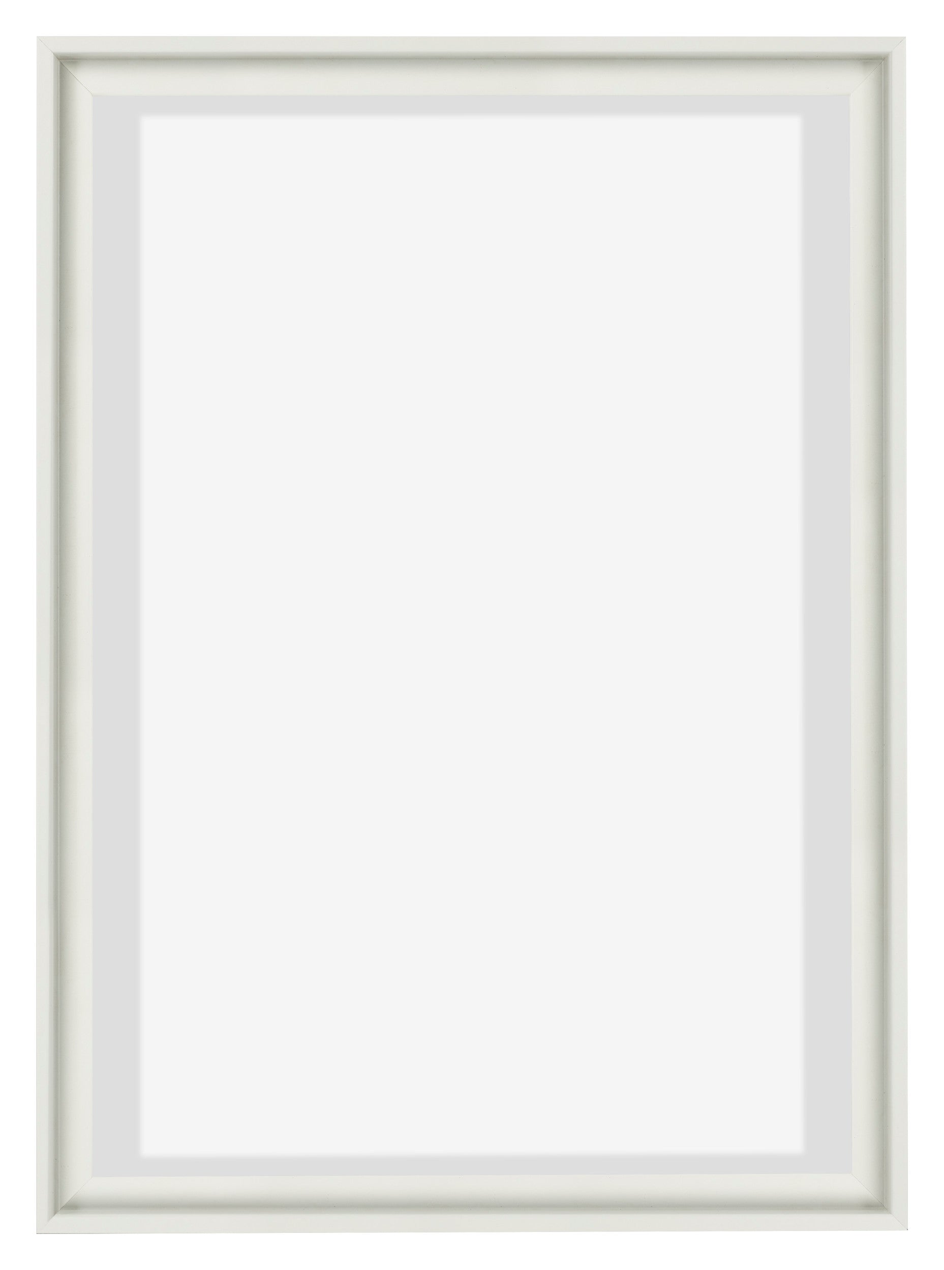 Lyon MDF Canvas Floater Frame 5 7 White Matte Front | Yourdecoration.com
