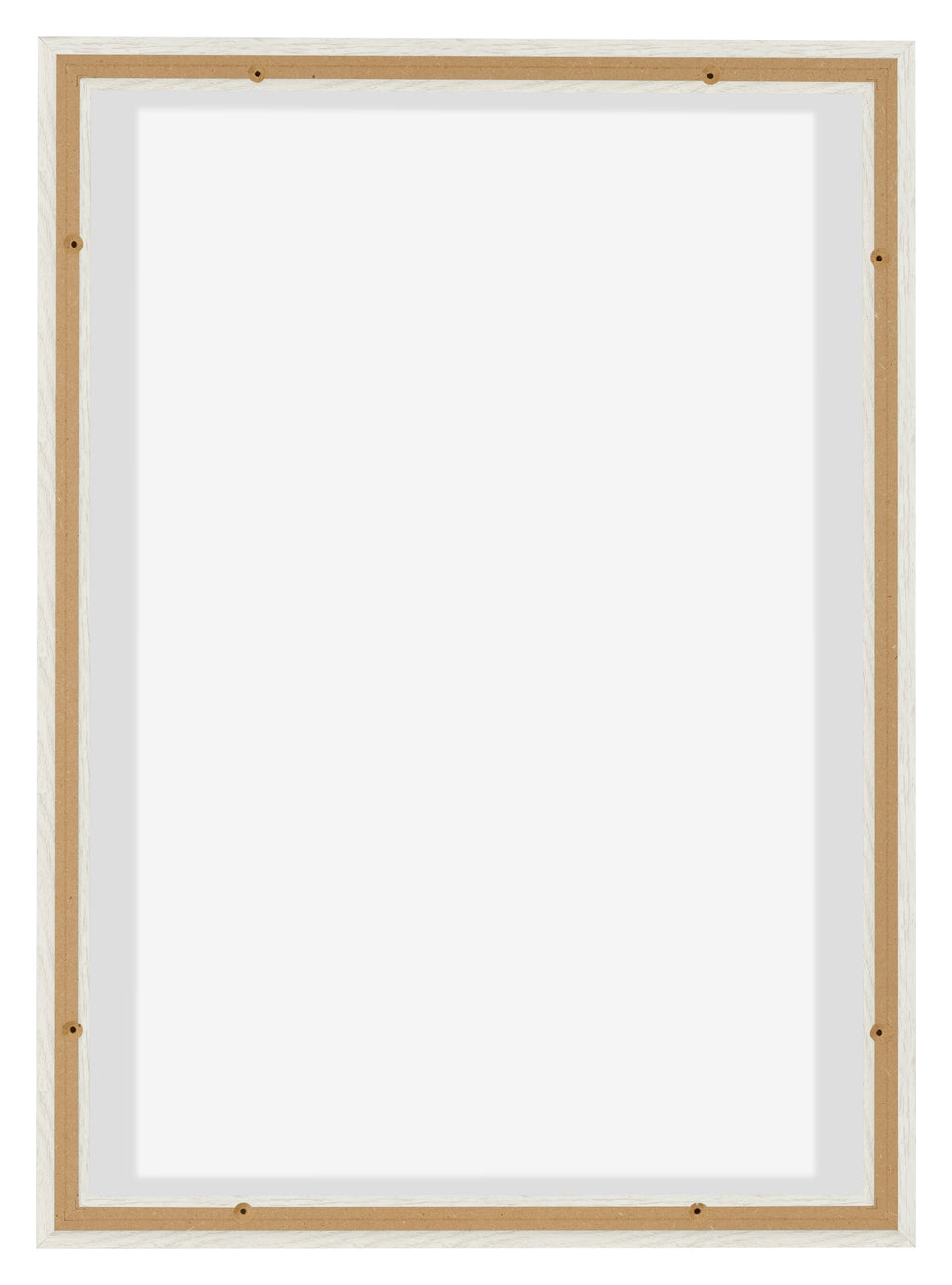 Lyon MDF Canvas Floater Frame 5 7 White Wash Back | Yourdecoration.com