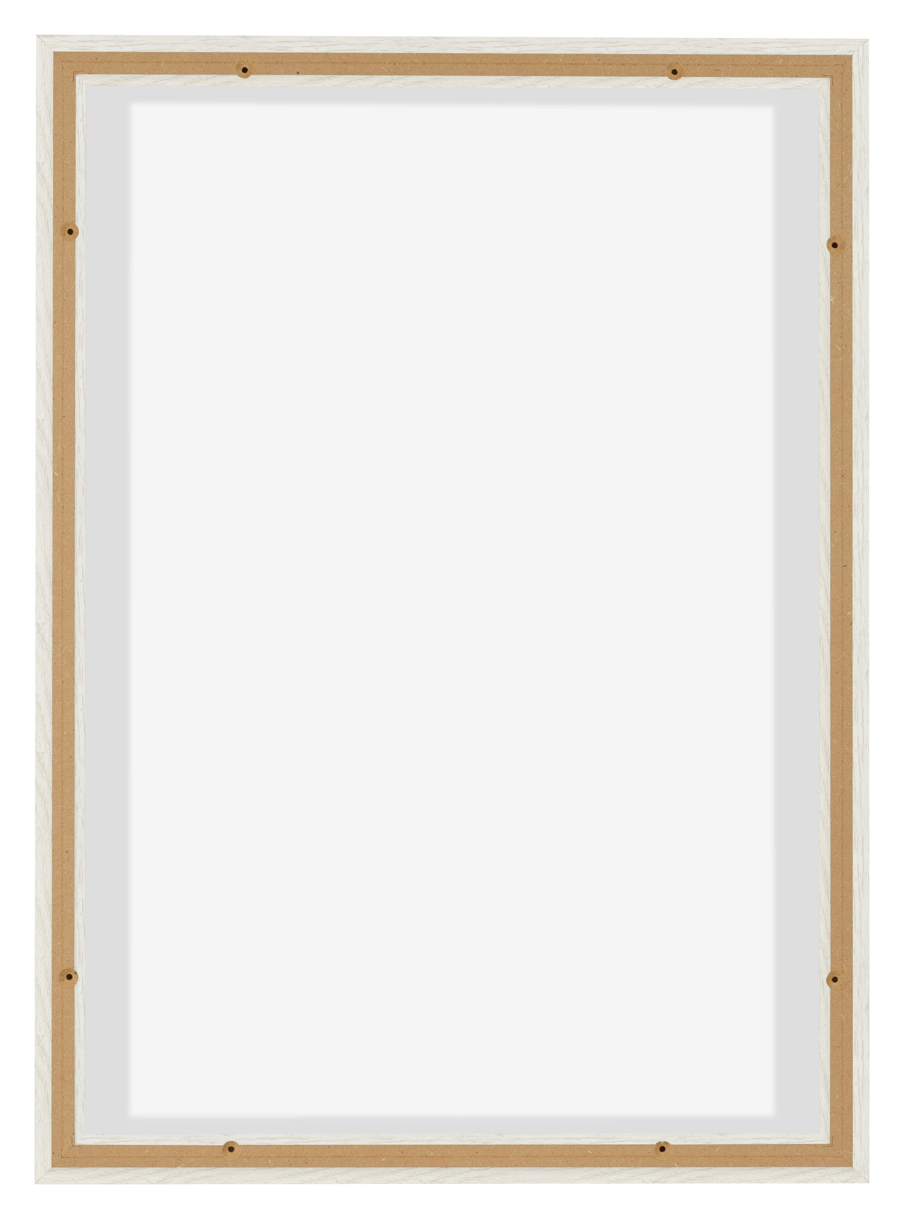 Lyon MDF Canvas Floater Frame 5 7 White Wash Back | Yourdecoration.com