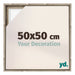 Lyon MDF Canvas Floater Frame 50x50cm Sonoma Oak Voorzijde Maat | Yourdecoration.com