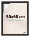 Lyon MDF Canvas Floater Frame 50x60cm Oak Dark Front Size | Yourdecoration.com
