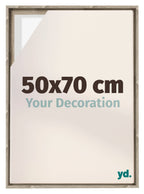 Lyon MDF Canvas Floater Frame 50x70cm Sonoma Oak Voorzijde Maat | Yourdecoration.com