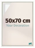 Lyon MDF Canvas Floater Frame 50x70cm White Matte Front Size | Yourdecoration.com