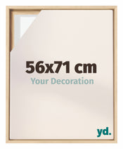 Lyon MDF Canvas Floater Frame 56x71cm Beech Front Size | Yourdecoration.com