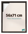Lyon MDF Canvas Floater Frame 56x71cm Oak Dark Front Size | Yourdecoration.com