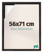 Lyon MDF Canvas Floater Frame 56x71cm Oak Dark Front Size | Yourdecoration.com