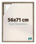 Lyon MDF Canvas Floater Frame 56x71cm Sonoma Oak Voorzijde Maat | Yourdecoration.com