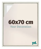 Lyon MDF Canvas Floater Frame 60x70cm White Wash Voorzijde Maat | Yourdecoration.com