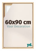 Lyon MDF Canvas Floater Frame 60x90cm Beech Front Size | Yourdecoration.com