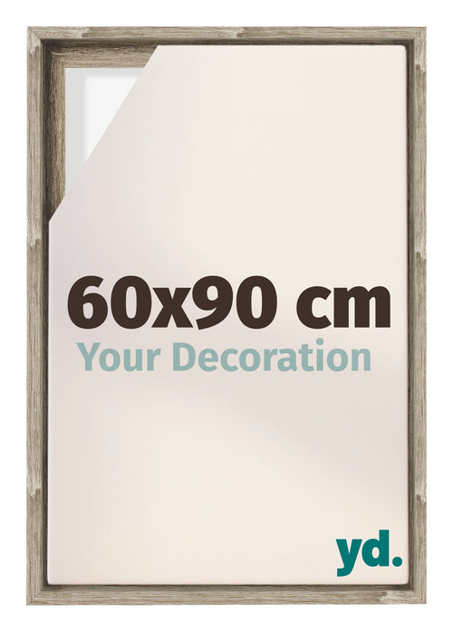 Lyon MDF Canvas Floater Frame 60x90cm Sonoma Oak Voorzijde Maat | Yourdecoration.com