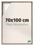 Lyon MDF Canvas Floater Frame 70x100cm Sonoma Oak Voorzijde Maat | Yourdecoration.com