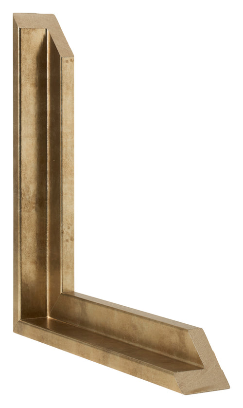 Lyon MDF Canvas Floater Frame Gold Antique Intersection | Yourdecoration.com