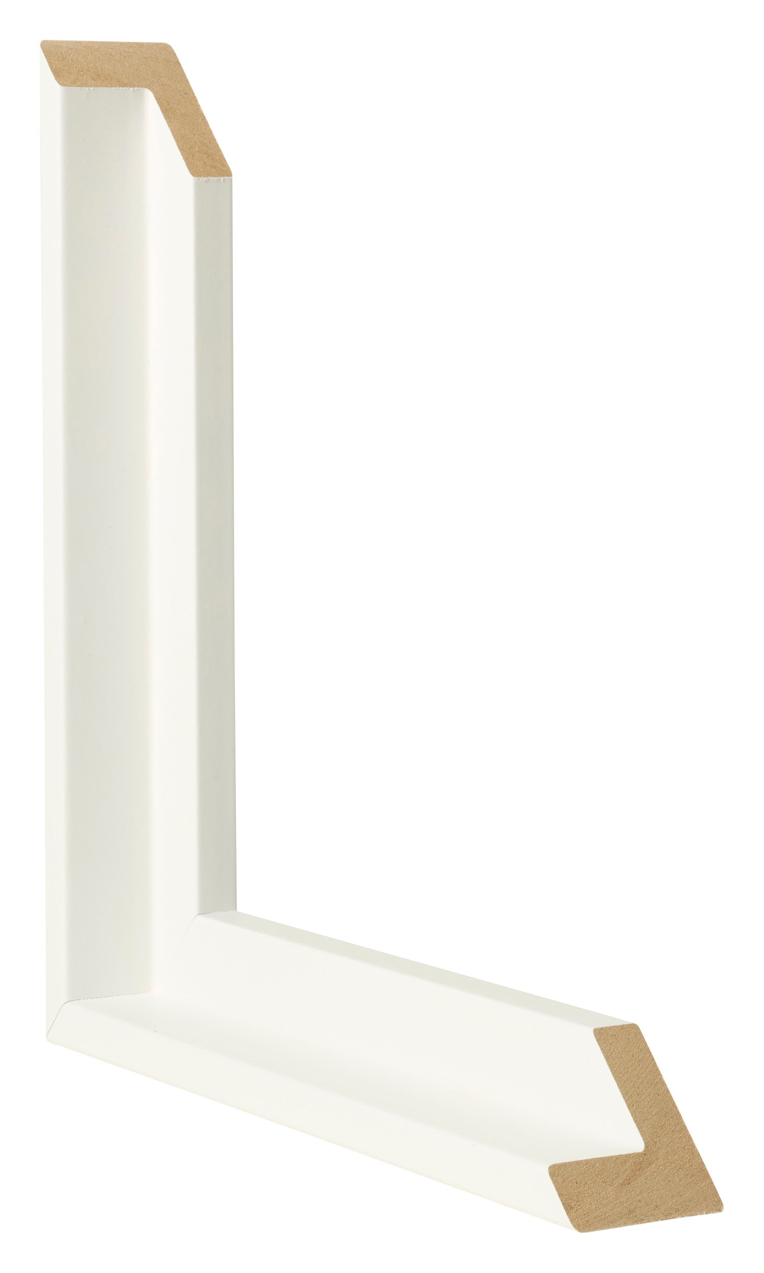 Lyon MDF Canvas Floater Frame White Matte Intersection | Yourdecoration.com