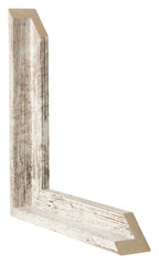 Lyon MDF Canvas Floater Frame White Vintage Intersection | Yourdecoration.com