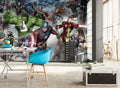 Marvel Avengers Assemble Interior Wall Mural DX8 173 | Yourdecoration.com