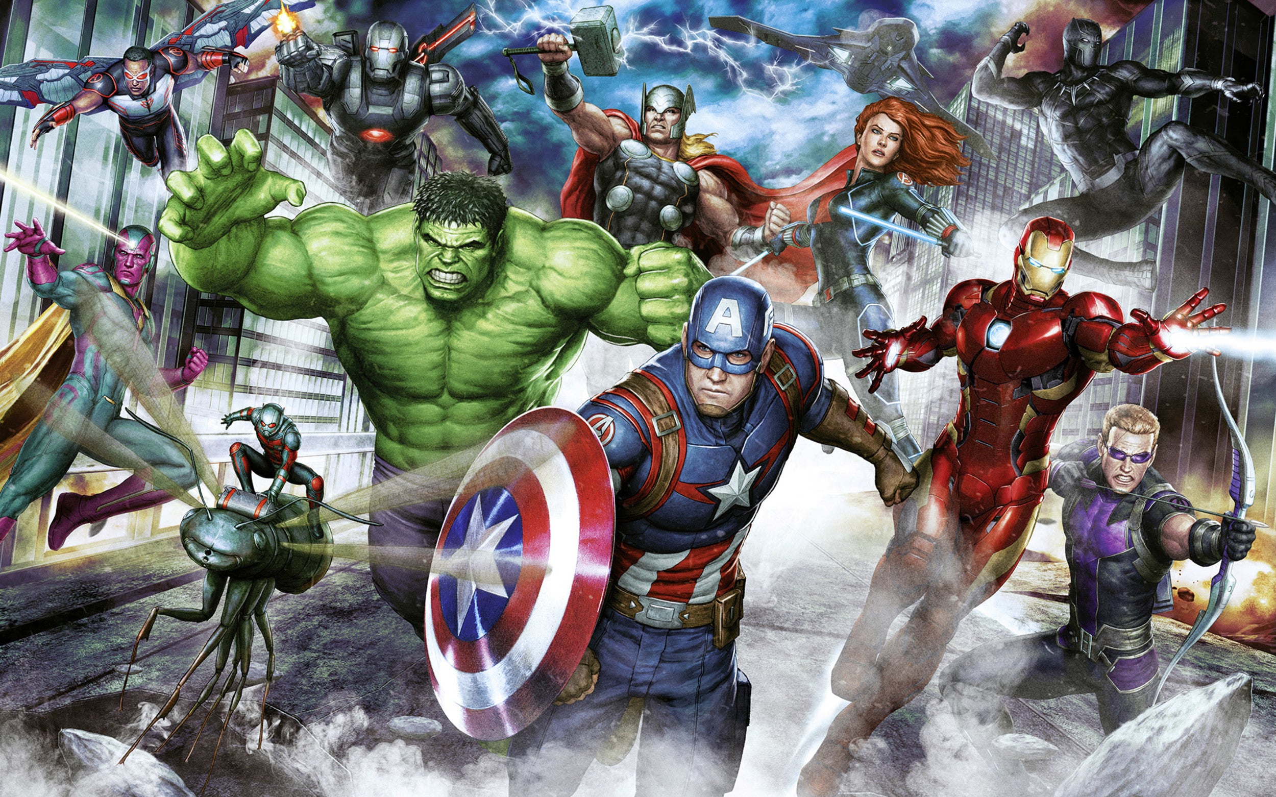 Marvel Avengers Assemble Wall Mural DX8 173 | Yourdecoration.com