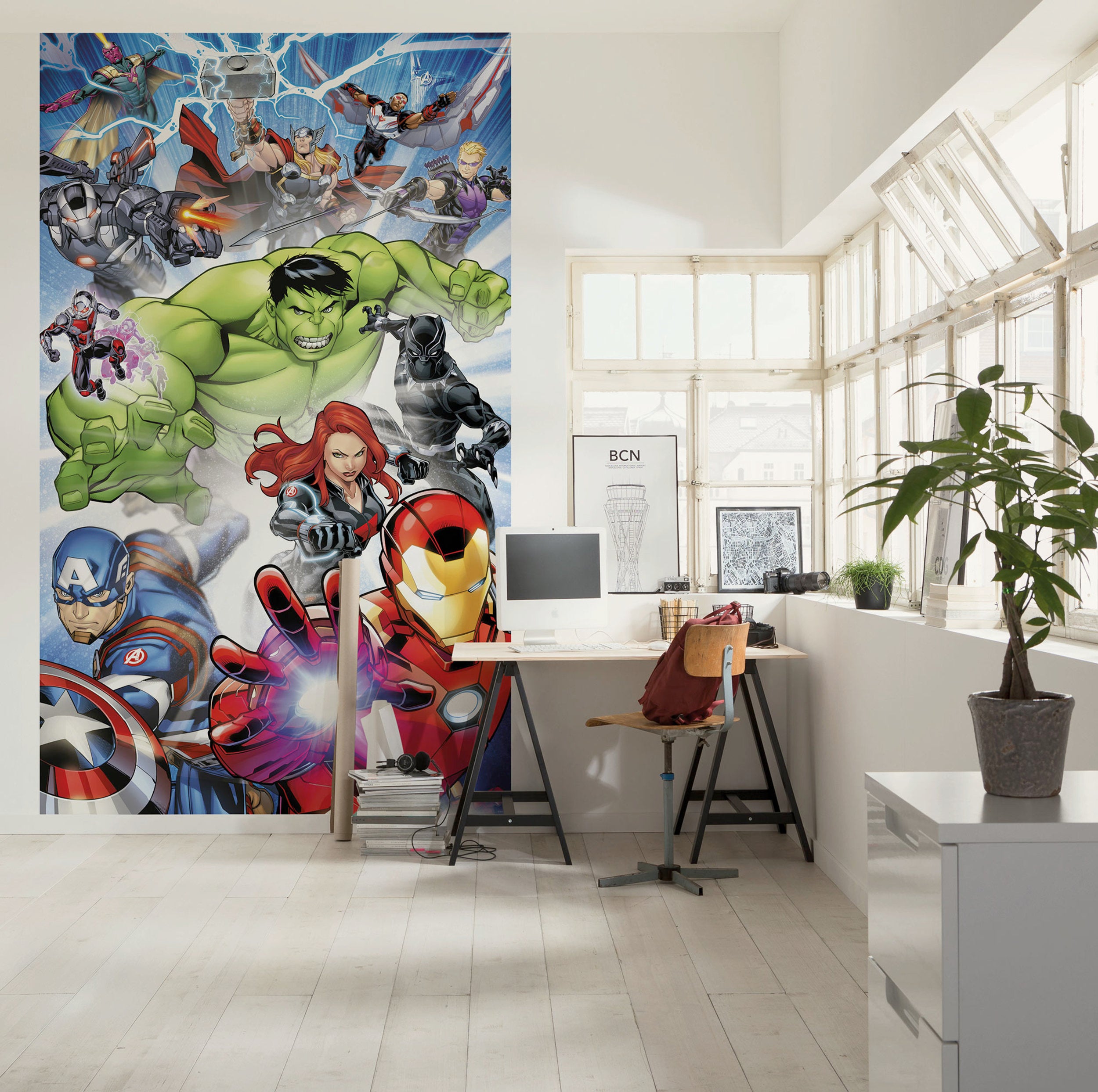 Marvel Avengers Protect Interior Wall Mural DX3 180 | Yourdecoration.com