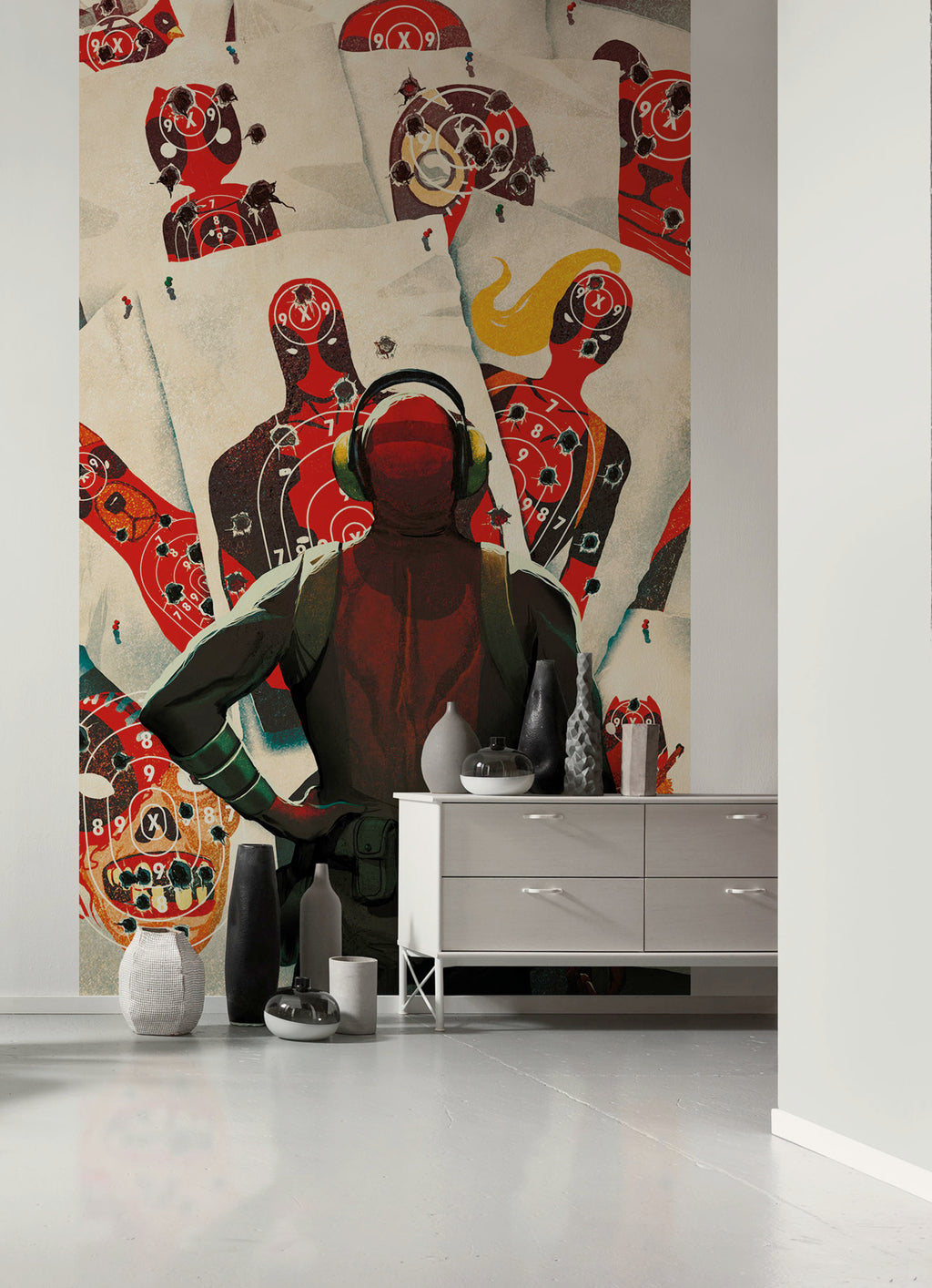 Marvel Deadpool Target Shooting Interior Wall Mural DX3 174 | Yourdecoration.com