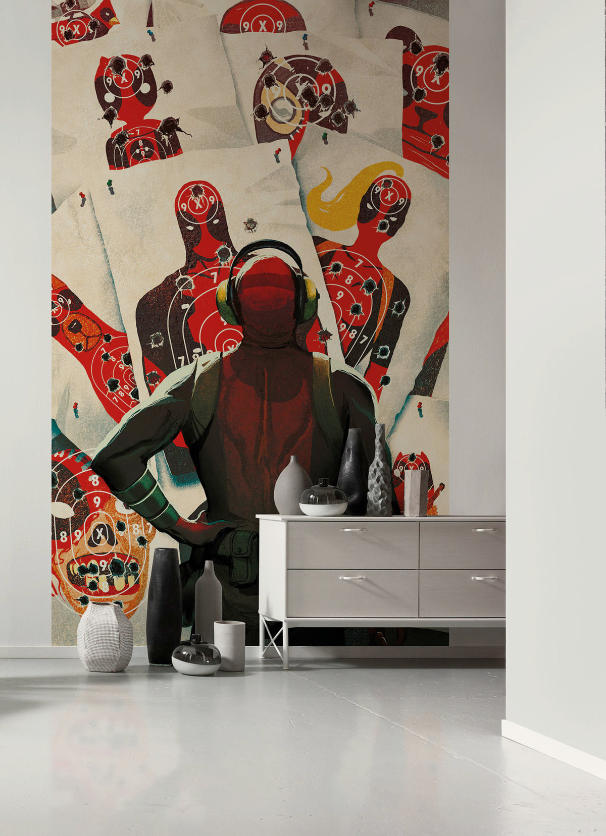 Marvel Deadpool Target Shooting Interior Wall Mural DX3 174 | Yourdecoration.com