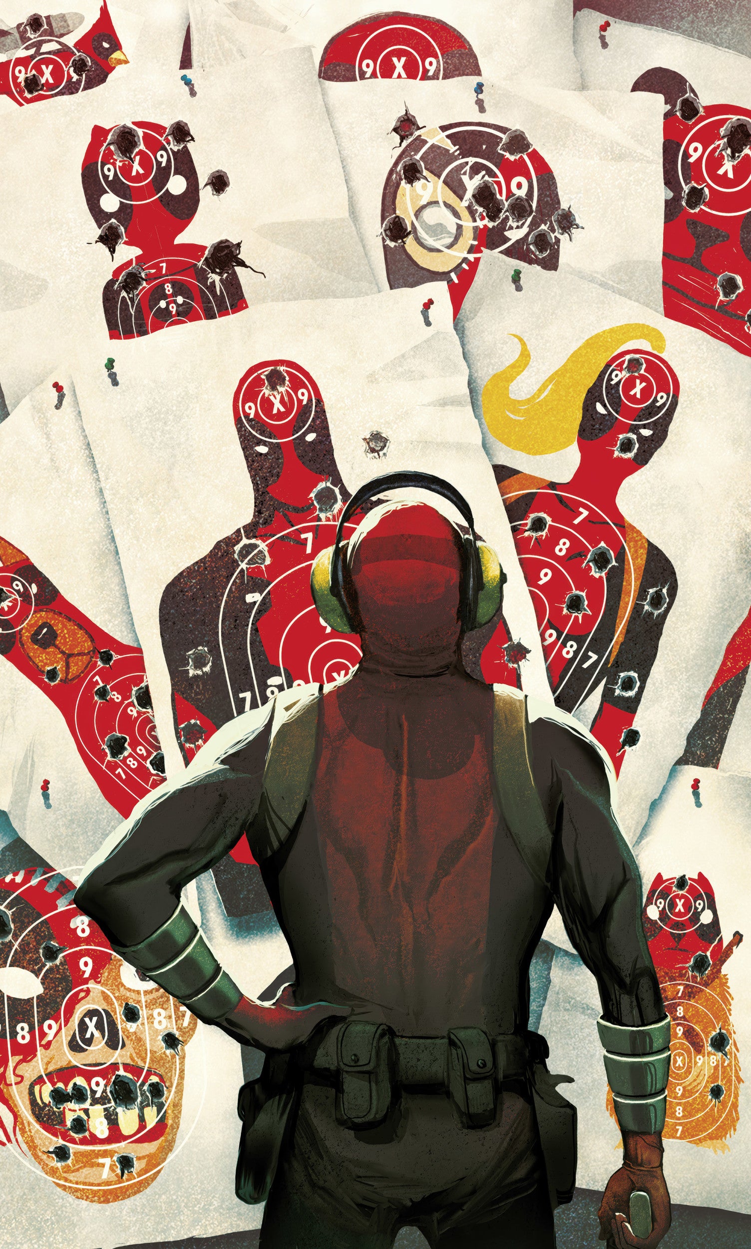 Marvel Deadpool Target Shooting Wall Mural DX3 174 | Yourdecoration.com
