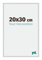 Miami Aluminium Photo Frame 20x30cm Silver Matt Front Size | Yourdecoration.com
