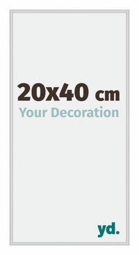 Miami Aluminium Photo Frame 20x40cm Silver Matt Front Size | Yourdecoration.com