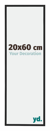Miami Aluminium Photo Frame 20x60cm Black High Gloss Front Size | Yourdecoration.com