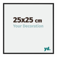 Miami Aluminium Photo Frame 25x25cm Black High Gloss Front Size | Yourdecoration.com