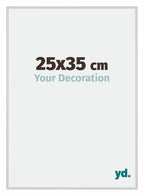 Miami Aluminium Photo Frame 25x35cm Silver Matt Front Size | Yourdecoration.com