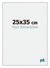 Miami Aluminium Photo Frame 25x35cm Silver Matt Front Size | Yourdecoration.com