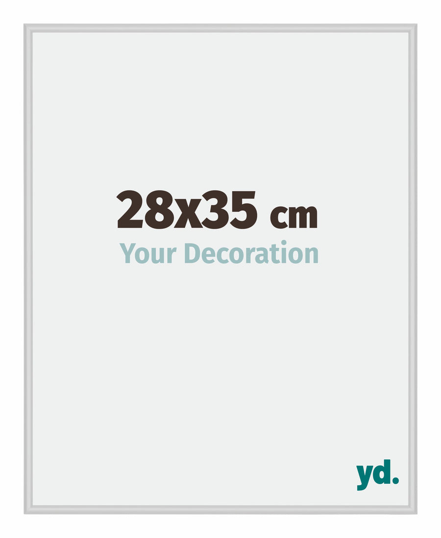 Miami Aluminium Photo Frame 28x35cm Silver Matt Front Size | Yourdecoration.com