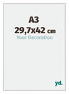 Miami Aluminium Photo Frame 29 7x42cm A3 Silver Matt Front Size | Yourdecoration.com
