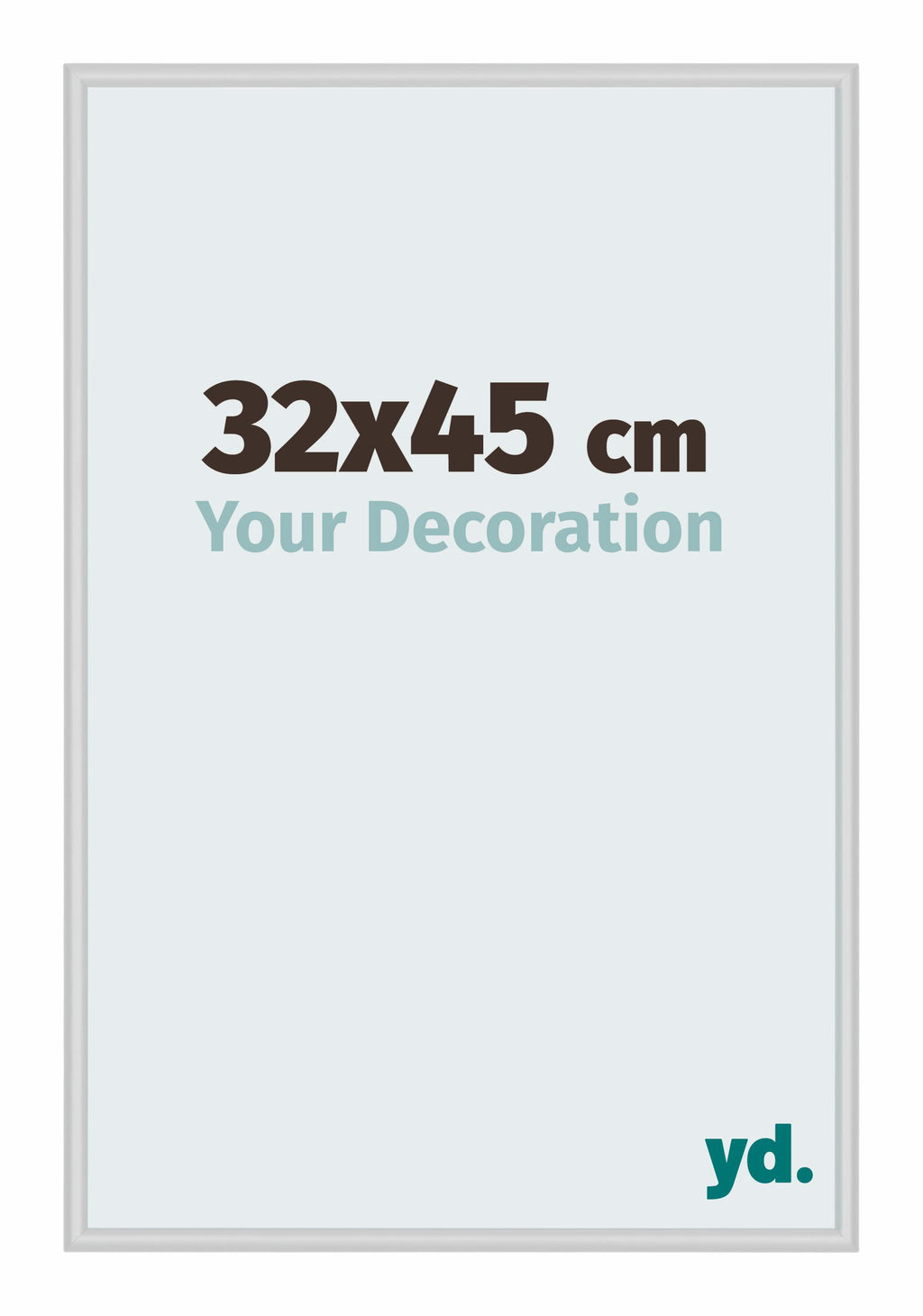 Miami Aluminium Photo Frame 32x45cm Silver Matte Front Size | Yourdecoration.com