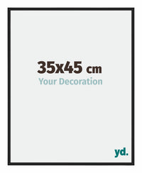Miami Aluminium Photo Frame 35x45cm Black High Gloss Front Size | Yourdecoration.com