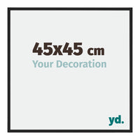 Miami Aluminium Photo Frame 45x45cm Black High Gloss Front Size | Yourdecoration.com