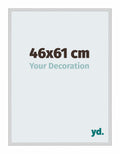 Miami Aluminium Photo Frame 46x61cm Silver Matte Front Size | Yourdecoration.com