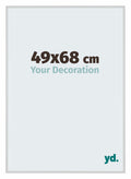 Miami Aluminium Photo Frame 49x68cm Silver Matte Front Size | Yourdecoration.com