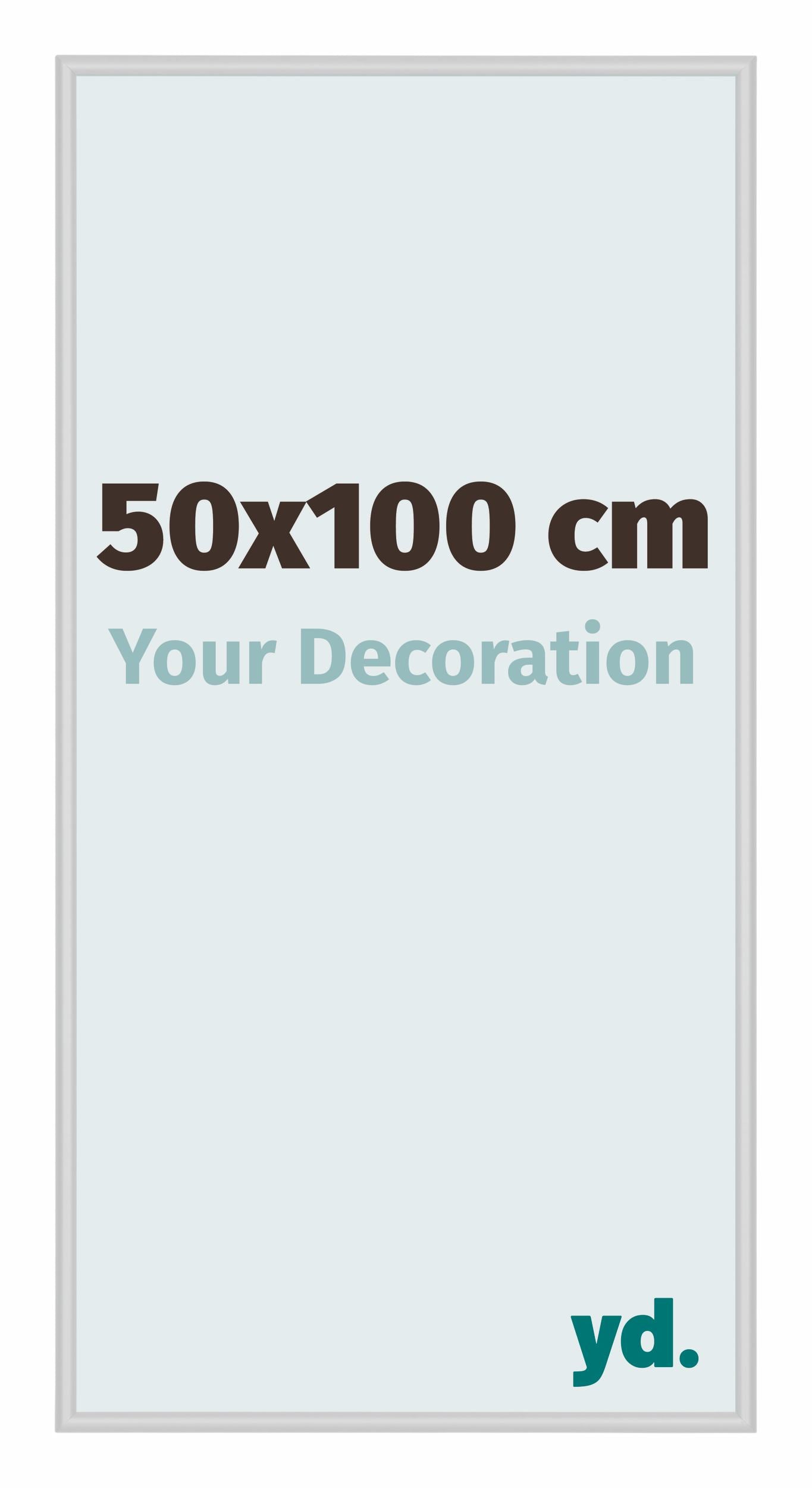 Miami Aluminium Photo Frame 50x100cm Silver Matte Front Size | Yourdecoration.com