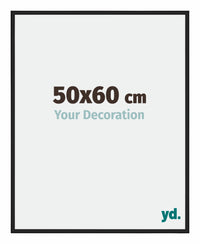 Miami Aluminium Photo Frame 50x60cm Black High Gloss Front Size | Yourdecoration.com