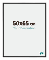 Miami Aluminium Photo Frame 50x65cm Black High Gloss Front Size | Yourdecoration.com