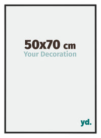 Miami Aluminium Photo Frame 50x70cm Black High Gloss Front Size | Yourdecoration.com