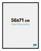 Miami Aluminium Photo Frame 56x71cm Black High Gloss Front Size | Yourdecoration.com