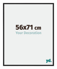 Miami Aluminium Photo Frame 56x71cm Black High Gloss Front Size | Yourdecoration.com