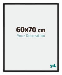 Miami Aluminium Photo Frame 60x70cm Black High Gloss Front Size | Yourdecoration.com