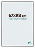 Miami Aluminium Photo Frame 67x98cm Black High Gloss Front Size | Yourdecoration.com